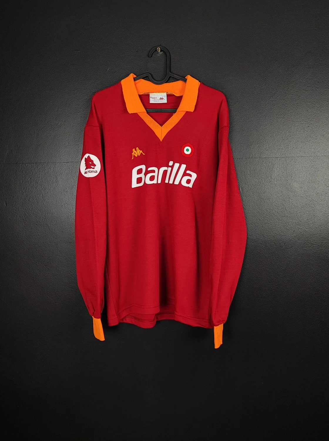 Koszulka piłkarska AS Roma 1984/85 Home Kappa [L] Long