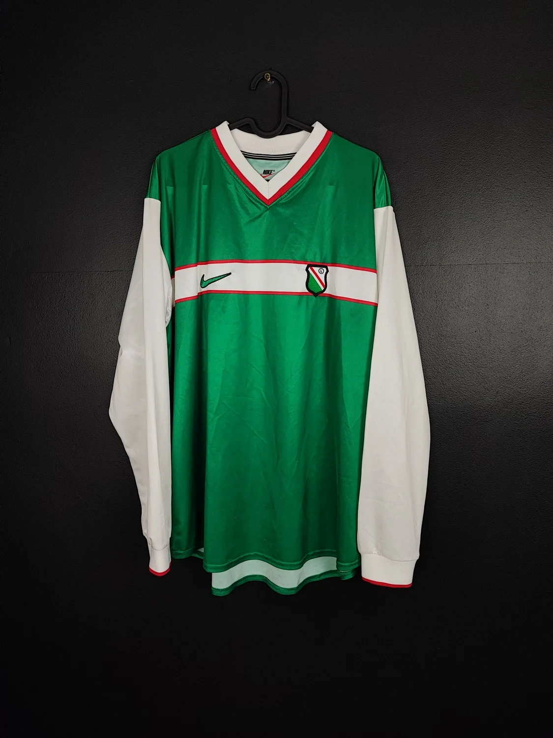 Koszulka piłkarska Legia Warszawa 1998/00 Home Nike Long